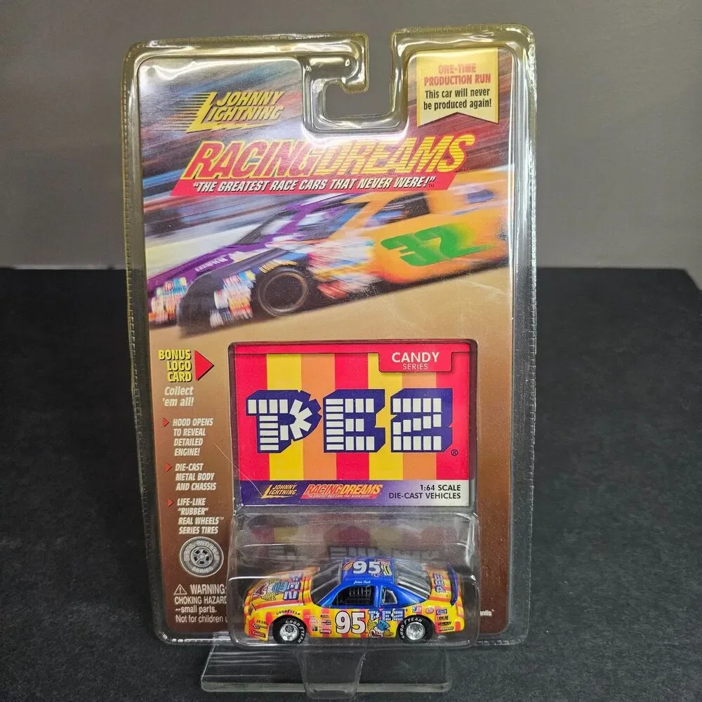 NIP Johnny Lightning PEZ Car Racing Dreams Candy Series 1/64 Die Cast 153-03